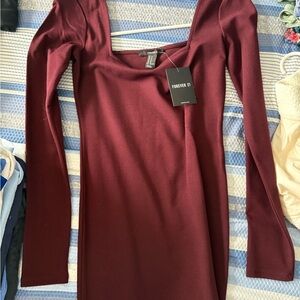 Forever 21 Burgundy Dress